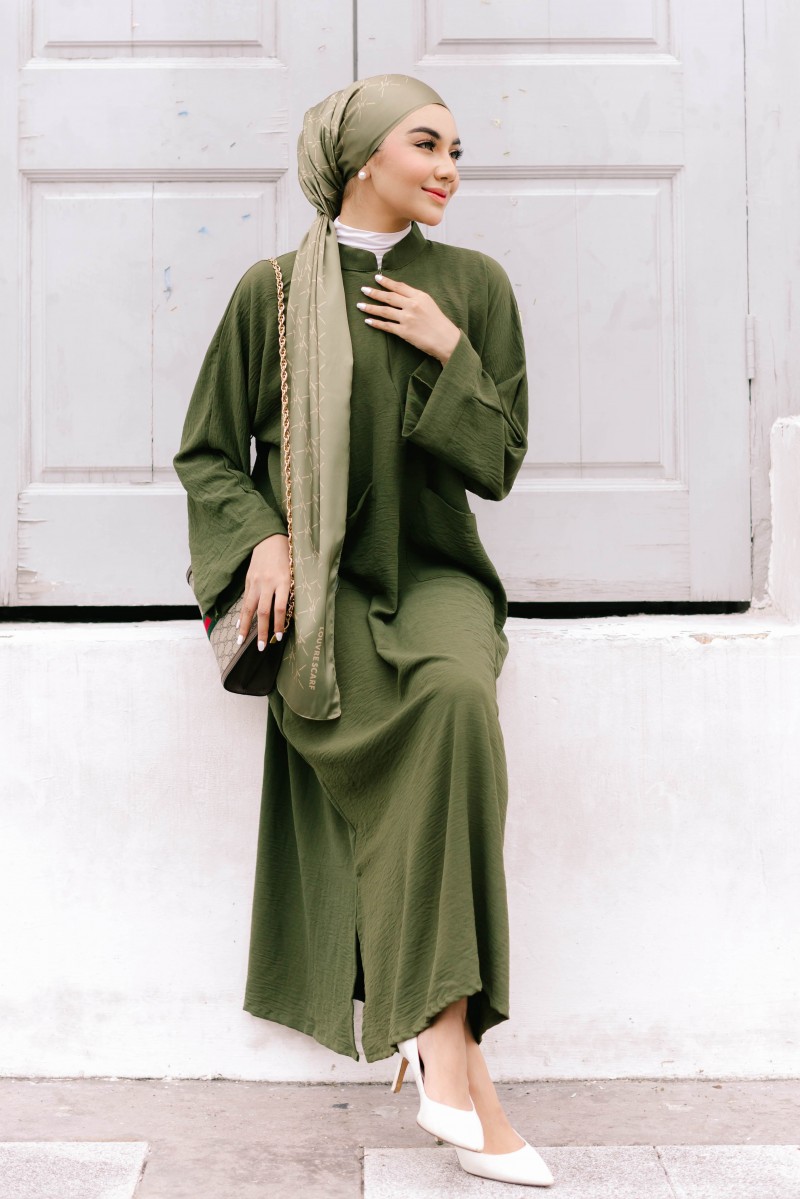 Zahra Caftan Olive